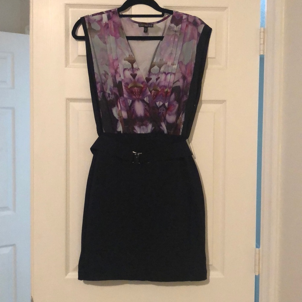 Floral bandage dress
